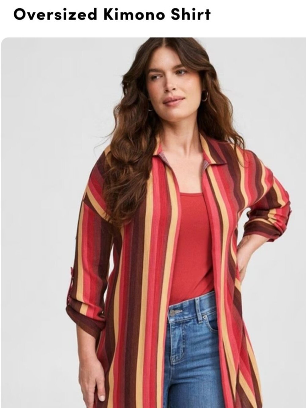Torrid Oversized Kimono Shirt
